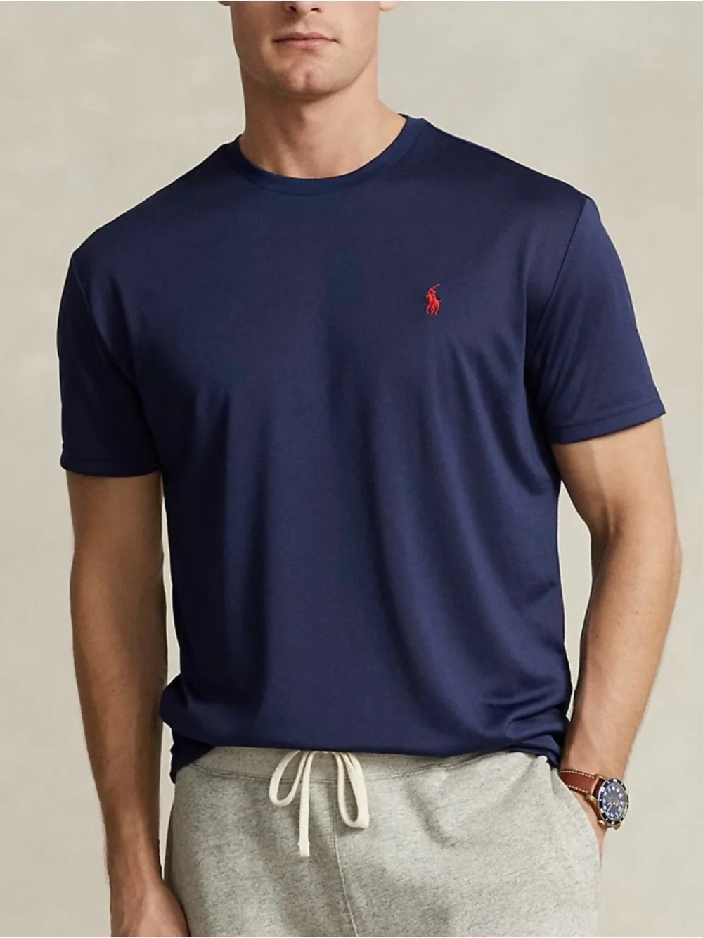 Polo Ralph Lauren Classic Fit Performance Jersey T-Shirt Blue Men’s Size Medium
